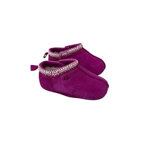 Ugg Tasman Pink Suede Leather Wool Lined Shoe 1130359I Infant Baby Girl size 4/5 - Picture 1 of 9