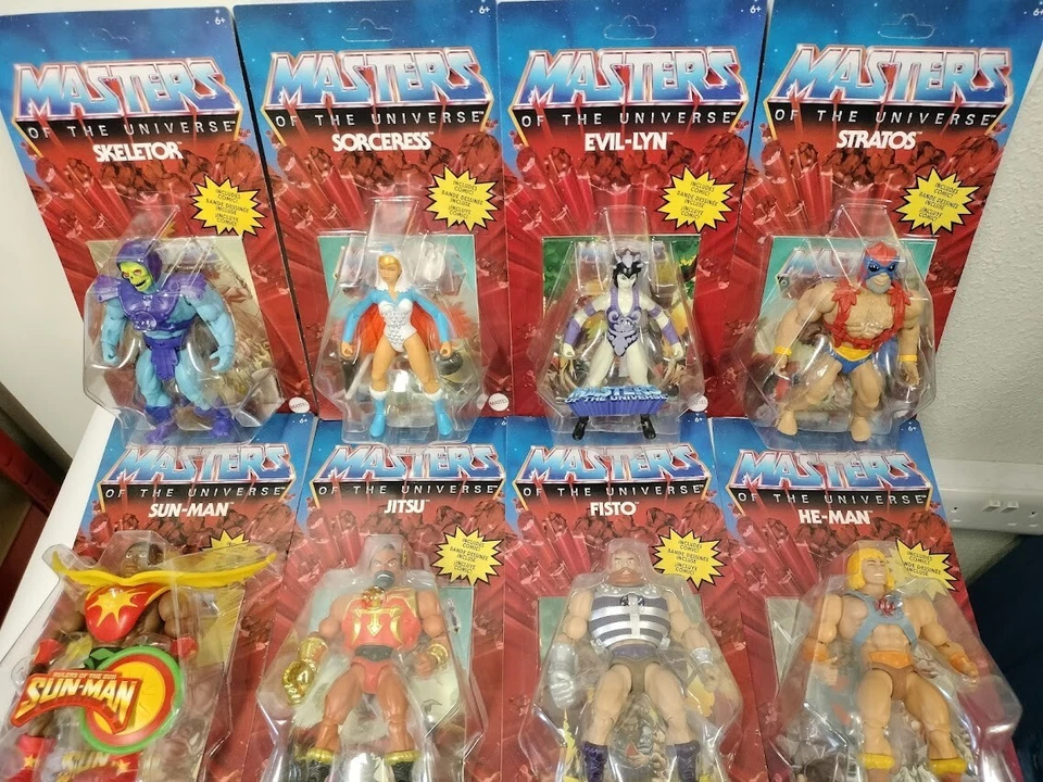 He-man Masters of the universe Motu Mattel figures New/Boxed