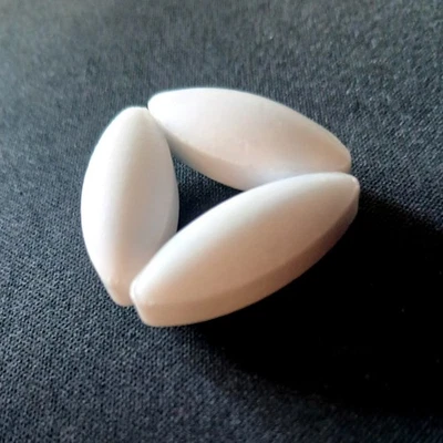 Pack de 3 barras de agitación magnéticas para pastillas.  Varillas de agitación de laboratorio de PTFE 10 x 24 mm Foto 1 de 3