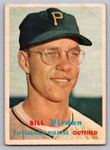 1957 TOPPS #110 BILL VIRDON PIRATES - Picture 1 of 3