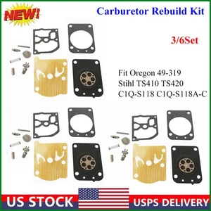 3/6Set Carburetor Rebuild Kit Fit Stihl TS410 TS420 ZAMA RB-151 Oregon 49-913 US - Picture 1 of 8