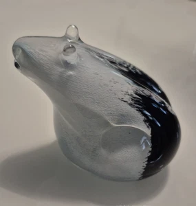 Vintage Selkirk Glas Briefbeschwerer Eisbär 1989 sehr guter Zustand - Bild 1 von 10