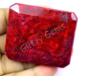 524.5 Ct Natural Huge Blood Red Ruby Excellent Certified Loose Gemstone - Picture 1 of 7