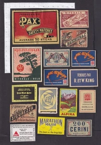 Worldwide vintage matchbox labels (40) - Picture 1 of 4
