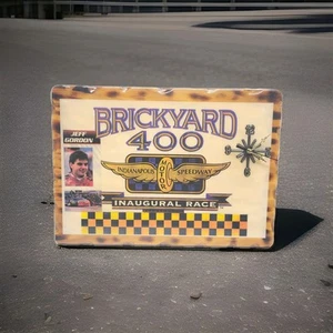 1994 Brickyard 400 Inaugural Race Ticket Stub Design Jeff Gordon Wins Wall Clock - Picture 1 of 12