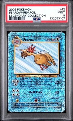 Pokemon PSA 9 Fearow 42 Reverse Holo Legendary Collection New Cert!! - Image 1 of 2