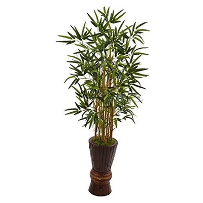  4,5 фута Бамбуковое искусственное дерево в бамбуковой сеялке  - Изображение 1 из 2