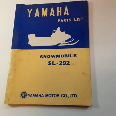 Yamaha 1970 снегоход список запчастей SL-292 напечатано в Японии - Изображение 1 из 4