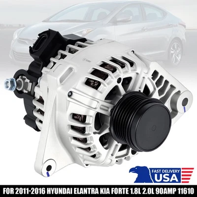 Alternator For 2011-2016 Hyundai Elantra Kia Forte FORTE5 SOUL 1.8L 2.0L 11610 Foto 1 de 4