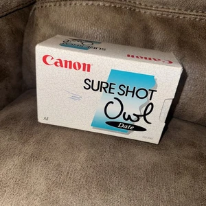 Cámara Canon Sure Shot AF Owl Date 35MM apuntar y disparar caja abierta - Imagen 1 de 2