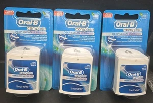 (3) Oral B COMPLETE Deep Clean Ultra Floss Mint Flavor Sealed New Discontinued - Picture 1 of 6