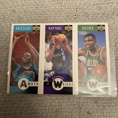 1996-97 Collector's Choice Upper Deck 迷你卡 Ashraf Amaya Sharone Wright — 第 1/2 张图片