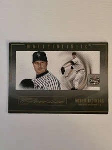 2003 Fleer Focus Jersey Edition Materialistic Roger Clemens Jumbo Card Yankees - Picture 1 of 2
