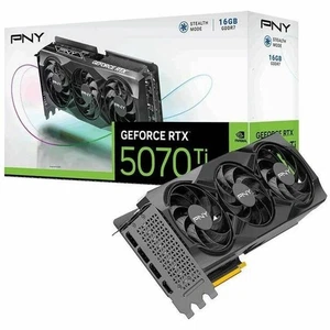 PNY VCG5070T16TFXPB1 Graphics Card - GeForce RTX 5070 Ti Triple Fan 16GB GDDR7 - Picture 1 of 8