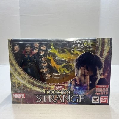 Bandai Tamashii S.H. Figuarts Doctor Strange & Burning Flame Set Open Box - Image 1 of 4