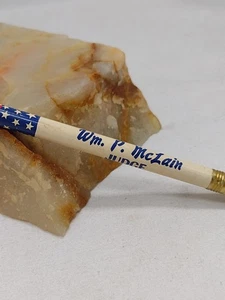 Lápiz de madera sin afilar de colección Elect Wm. P. McLain Juez Tribunal de Apelaciones - Imagen 1 de 7