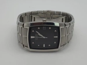 Citizen Eco-Drive schwarzes Zifferblatt Edelstahl Herren Armbanduhr SCHÖN! - Bild 1 von 7