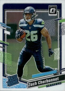 Zach Charbonnet - Rated Rookie - 2023 Panini Donruss Optic Football #294 - Bild 1 von 2