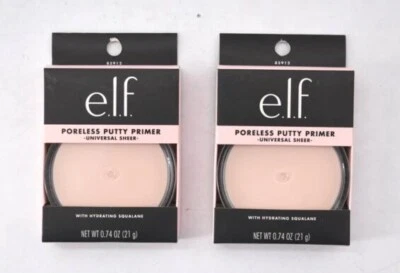 Лот из 2 универсальных прозрачных праймеров Elf Poreless Putty с увлажняющим скваланом 0,74 унции - Изображение 1 из 4