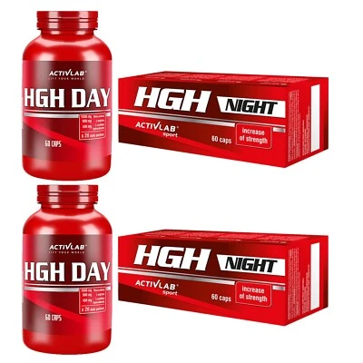 ACTIVLAB HGHNIGHT + HGHDAY Varianten -Natural Enhancer Muskelaufbau Testosteron VARIANTEN