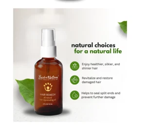Hair Remedy Oil -Pure & Natural- Nourishing and Revitalizing - Essential Oils - Picture 1 of 4