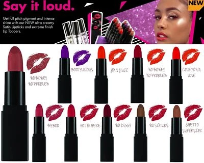 SLEEK MAKE UP Sleek Say It Loud Satin Smooth Lippenstift High Impact - AST FARBEN - SCHNELLER UK-VERSAND!!