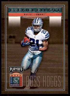 Ezekiel Elliott Rookie Card 2016 Playoff Boss Hoggs #BHEE  - Image 1 of 2