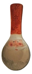 WOODLAND SANTA Keramik Steinzeug Löffelablage Weihnachtsdeko - Bild 1 von 2