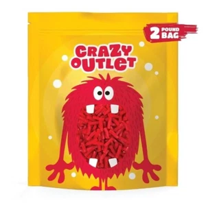 Strawberry Twists Licorice Candy, 2 lb Pound Pack, Exp 10/15/2025 CRAZY OUTLET - Picture 1 of 6