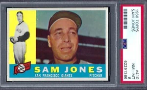 1960 Topps #410 PSA 8 Sam Jones Giants 410 Sharp! - Picture 1 of 2