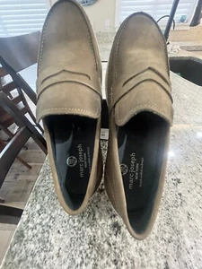 Marc Joseph New York Shoes SIZE 12 Men’s Leather Loafer Brown Beige - Picture 1 of 9