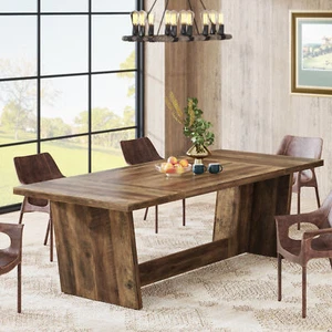 Tribesigns 180 CM Dining Room Table: Wood Large Dining Table for 6-8 People - Picture 1 of 9