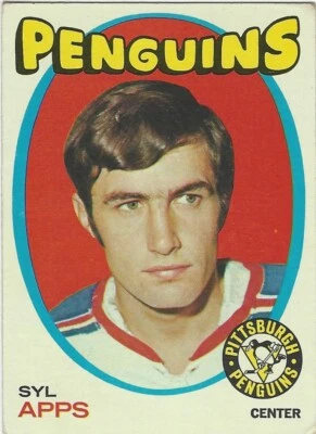 1971-72 O-Pee-Chee #77 SYL APPS Rookie  - Image 1 of 2