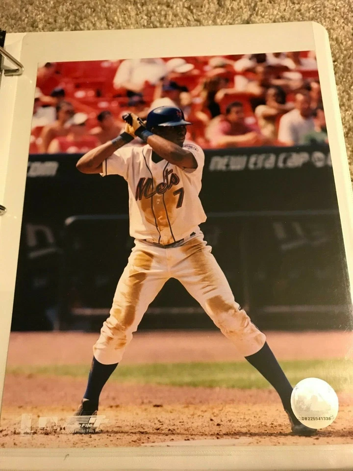 JOSE REYES OFFICIALLY LICENSED 8X10 PHOTO NEW YORK METS 2003 UNSIGNED - Image 1 of 1