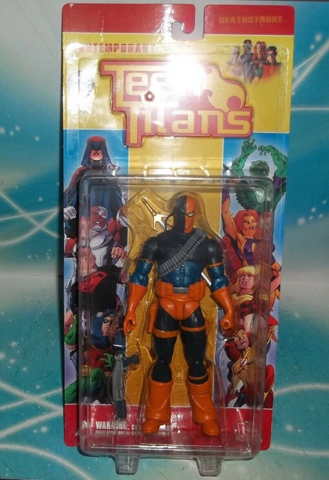 dc direct COLLECTIBLES CONTEMPORARY TEEN TITANS SERIES  DEATHSTROKE FIGURE - Image 1 of 1