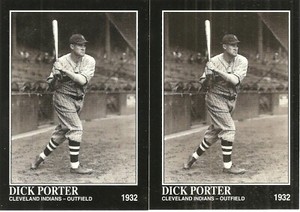 2 CARD 1991 CONLON DICK PORTER BASEBALL CARD LOT #778