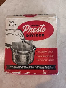 Vtg. Presto Genuine Divider W/ Original Box And Instructions - Picture 1 of 11