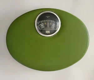 Vintage Mid Century - Borg ovale Personenwaage - grün - Bild 1 von 12