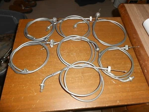 NOS Kawasaki Gray Throttle Cable Lot 34.5" Long QTY7 - Foto 1 di 2