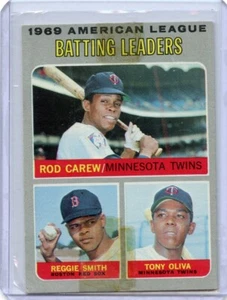 1970 Topps Batting Leaders Rod Carew Minnesota Twins #62⭐️💥🎯Original - Bild 1 von 2