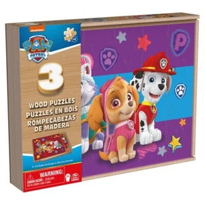 Paw Patrol Holzpuzzle 3 Stück und Aufbewahrungstablett - Bild 1 von 1