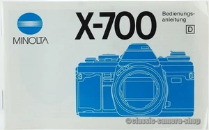 Istruzioni per l'uso MINOLTA X-700 User Manual fotocamera istruzioni (X2350 - Foto 1 di 1
