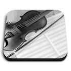Square MDF Magnets - BW - Classical Violin Music  #38593