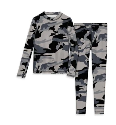 Conjunto de ropa interior térmica Athletic Works para niños gris camuflaje XL 14/16 suave para niños Foto 1 de 4