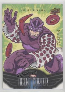 2018 Upper Deck Marvel Agent Carter Sketch Cards 1/1 Michael Dorman Auto 5za