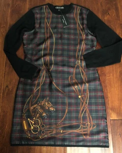 NWT $1100 RALPH LAUREN BLACK LABEL CASHMERE, SILK DRESS SZ L - Picture 1 of 7