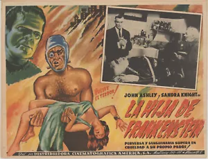 La Hija de Frankenstein Sexy mexikanischer Film Lobby Karte Foto 1958 1 - Bild 1 von 1