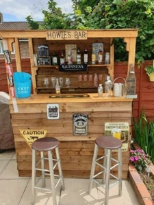 Garden Bar Tiki Bar Man cave Shed Bar Wooden bar - Picture 1 of 10