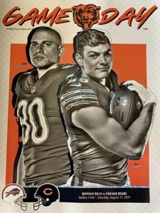 2021 CHICAGO BEARS GAME DAY PROGRAM VS BUFFALO BILLS 8/21 PRE SEASON - Picture 1 of 1