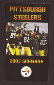 Pittsburgh Steelers--Burgess--Ward--Randle El--2003 calendario de bolsillo - Imagen 1 de 1